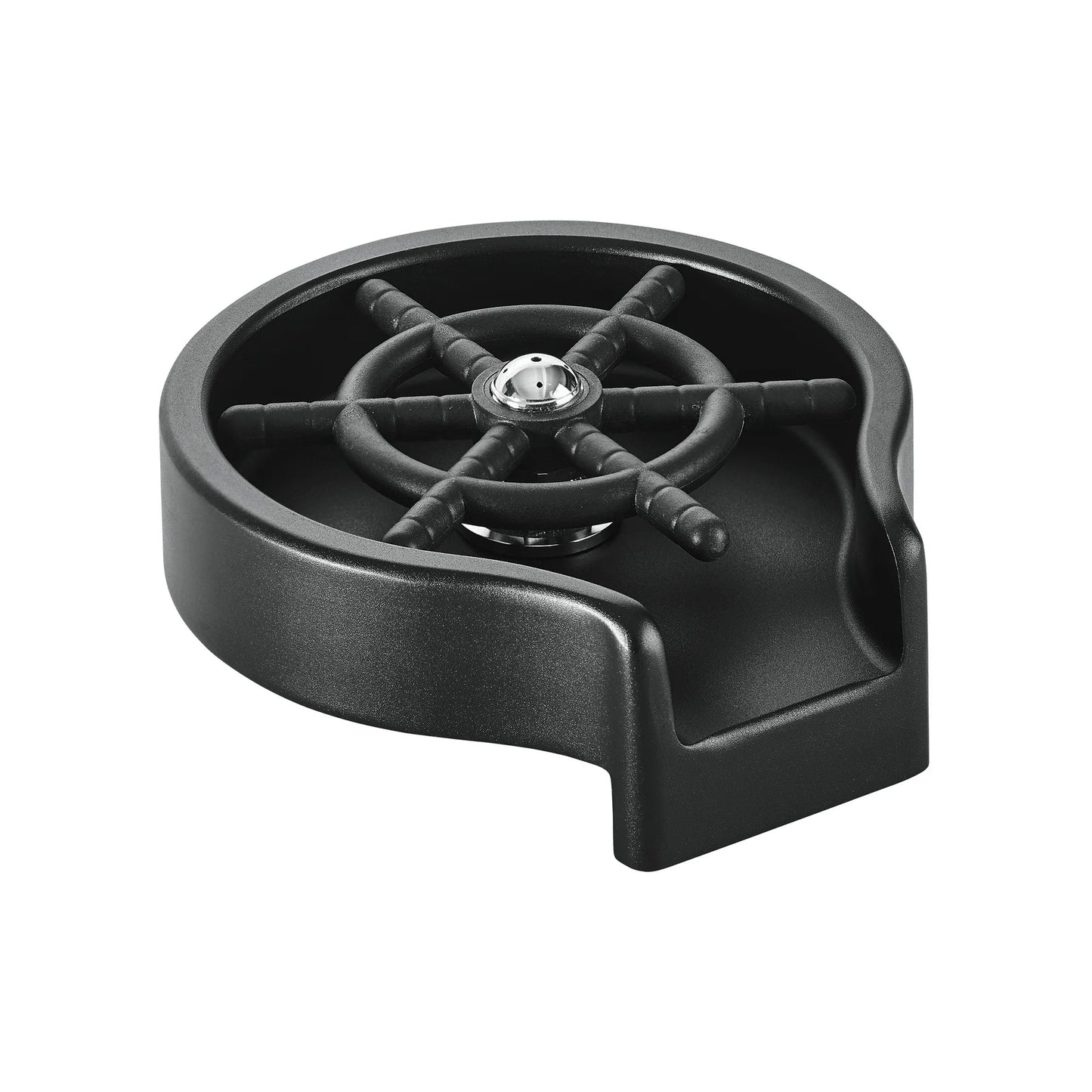 Swiss Madison 5" Black Glass Rinser For Kitchen Sink