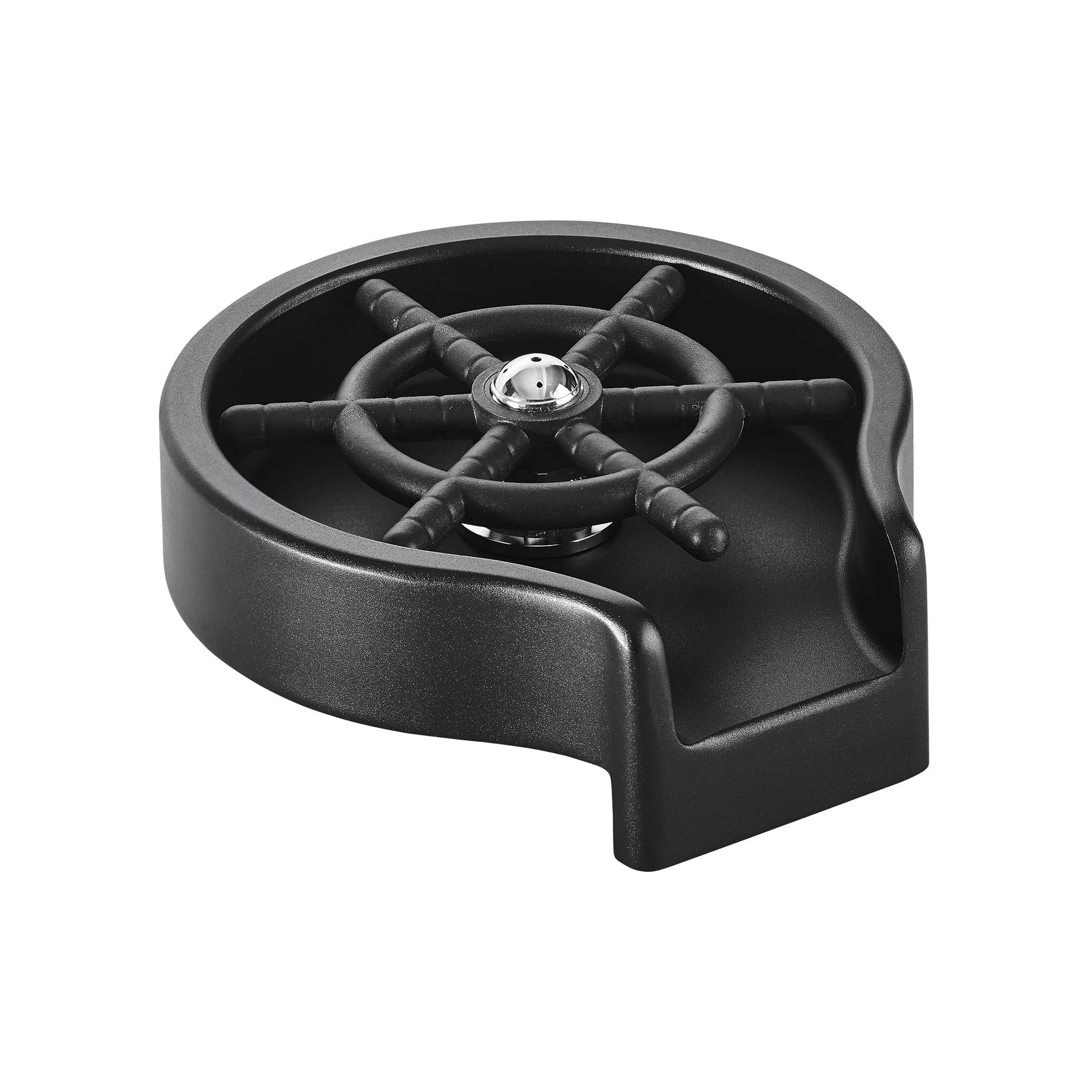 Swiss Madison 5" Black Glass Rinser For Kitchen Sink