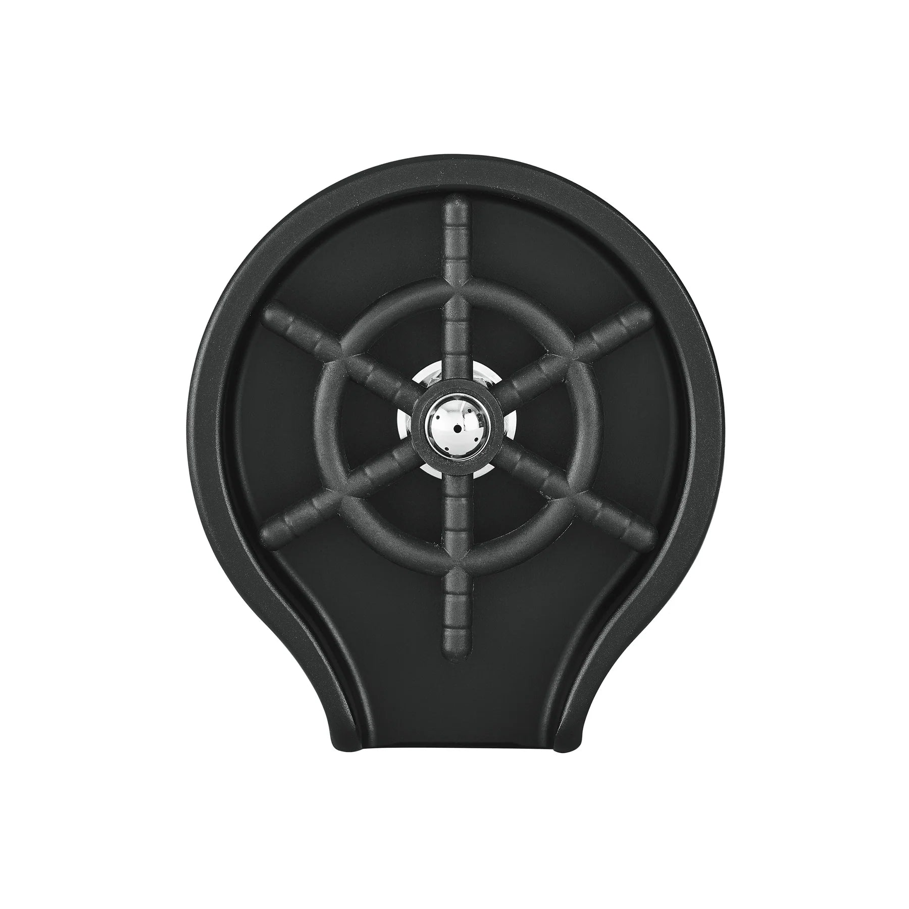 Swiss Madison 5" Black Glass Rinser For Kitchen Sink