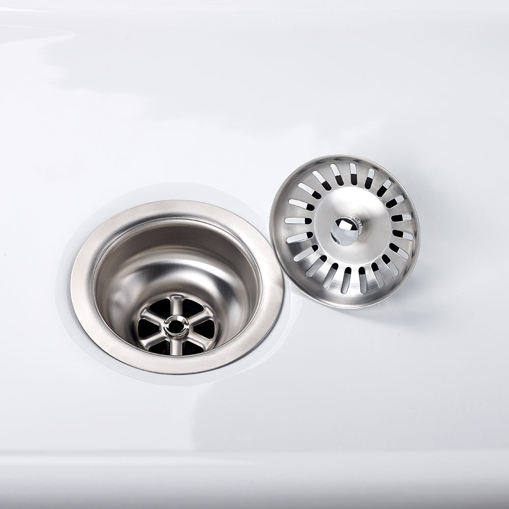 Swiss Madison 5" Stainless Steel Slotted Drain for Kitchen Sink