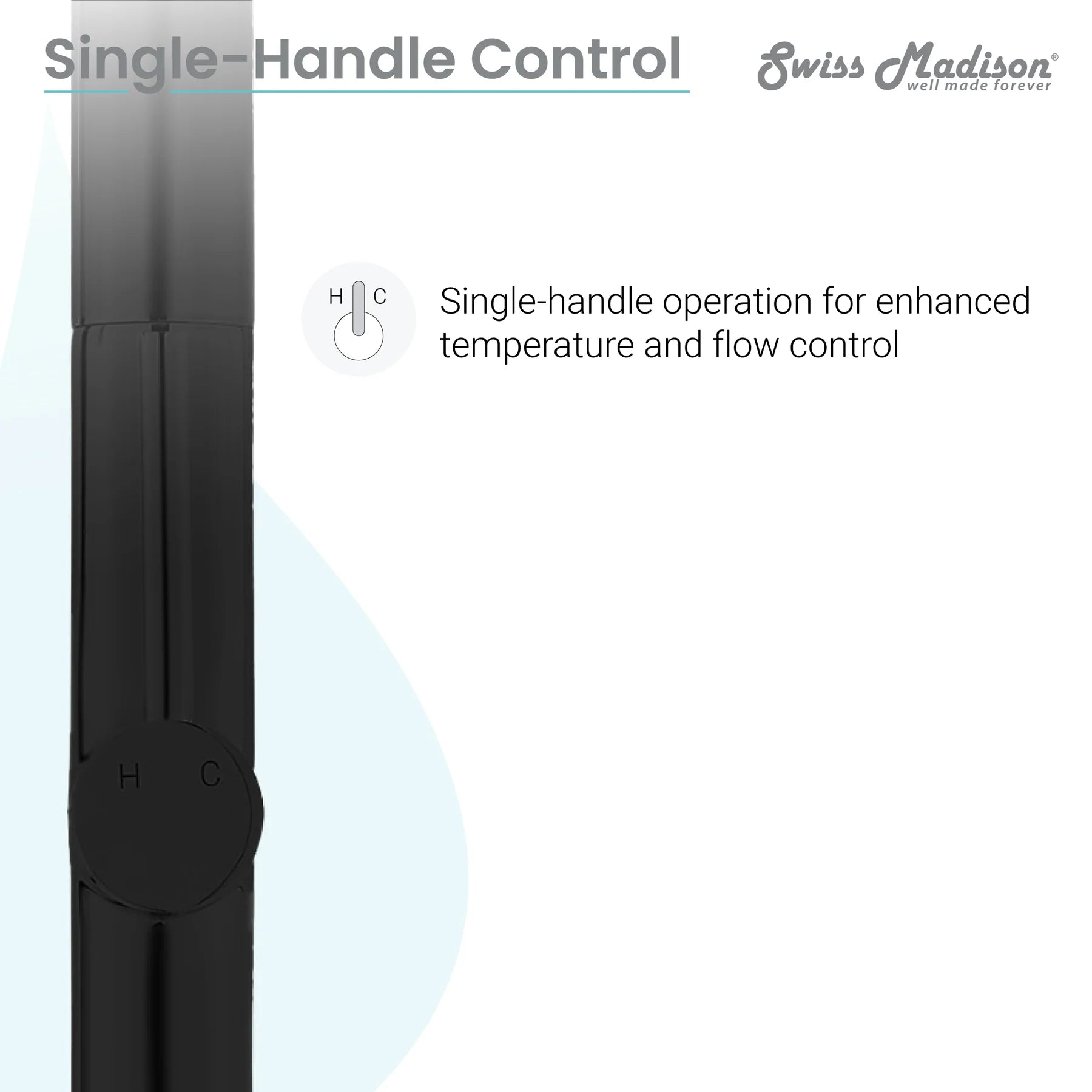 Swiss Madison Chalet 17" Single Handle Matte Black Kitchen Faucet With 360 Swivel and Pull-Out Spray