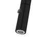 Swiss Madison Chalet 17" Single Handle Matte Black Kitchen Faucet With 360 Swivel and Pull-Out Spray