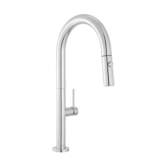 Swiss Madison Chalet 17" Single Hole Chrome Pull-Down Kitchen Faucet