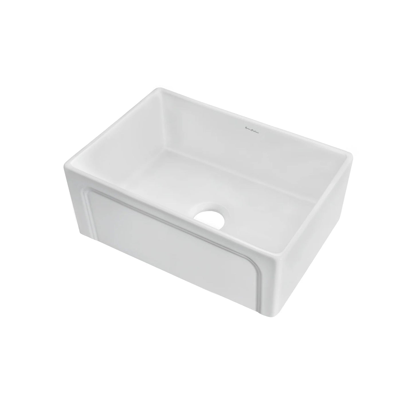 Swiss Madison Lyon 24" Single White Fireclay Farmhouse Kitchen Sink