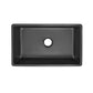 Swiss Madison Lyon 30" Single Matte Black Fireclay Farmhouse Kitchen Sink