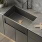 Swiss Madison Lyon 30" Single Matte Black Fireclay Farmhouse Kitchen Sink