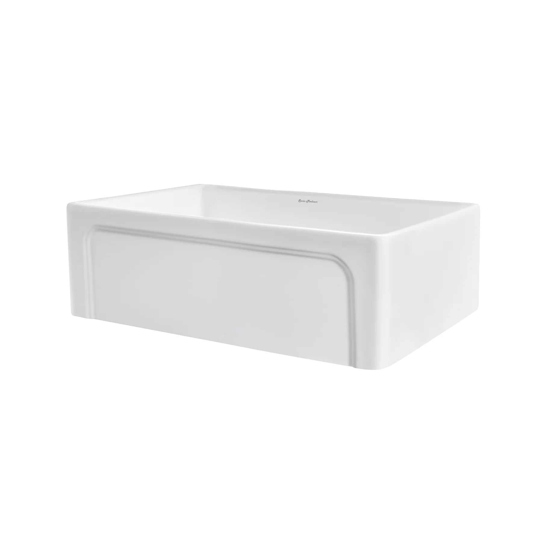 Swiss Madison Lyon 30" Single White Fireclay Farmhouse Kitchen Sink