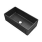 Swiss Madison Lyon 33" Single Matte Black Fireclay Farmhouse Kitchen Sink