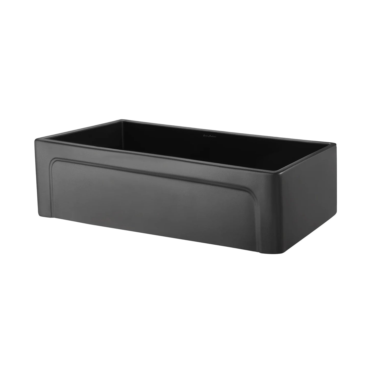 Swiss Madison Lyon 33" Single Matte Black Fireclay Farmhouse Kitchen Sink