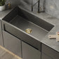 Swiss Madison Lyon 33" Single Matte Black Fireclay Farmhouse Kitchen Sink