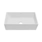 Swiss Madison Lyon 33" Single White Fireclay Farmhouse Kitchen Sink