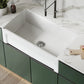 Swiss Madison Lyon 33" Single White Fireclay Farmhouse Kitchen Sink