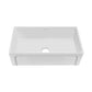 Swiss Madison Lyon 33" Single White Fireclay Farmhouse Kitchen Sink