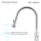 Swiss Madison Nouvet 15" Single Handle Chrome Kitchen Faucet With 360 Swivel and Pull-Out Spray
