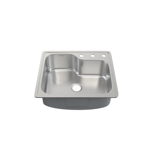 Swiss Madison Ouvert 25" Single Stainless Steel Top-Mount Kitchen Sink