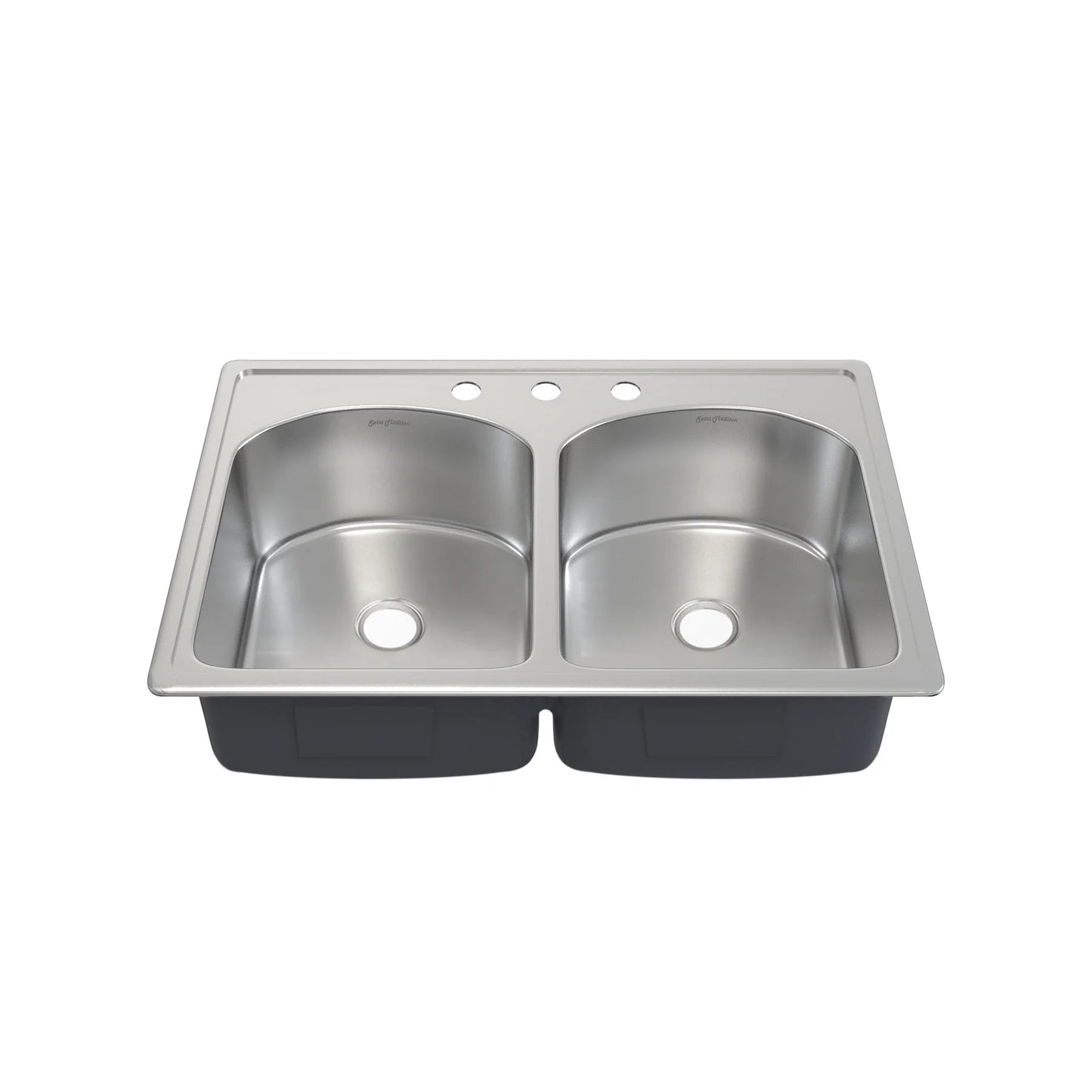 Swiss Madison Ouvert 33" Double Stainless Steel Top-Mount Kitchen Sink