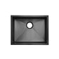 Swiss Madison Rivage 23" x 18" Black Single Basin Stainless Steel Undermount Kitchen Sink