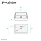 Swiss Madison Rivage 23" x 18" Black Single Basin Stainless Steel Undermount Kitchen Sink