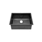 Swiss Madison Rivage 23" x 18" Black Single Basin Stainless Steel Undermount Kitchen Sink