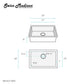 Swiss Madison Rivage 23" x 18" Rose Gold Single Basin Stainless Steel Undermount Kitchen Sink