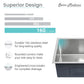 Swiss Madison Rivage 23" x 18" Single Stainless Steel Undermount Kitchen Sink