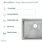 Swiss Madison Rivage 23" x 18" Single Stainless Steel Undermount Kitchen Sink