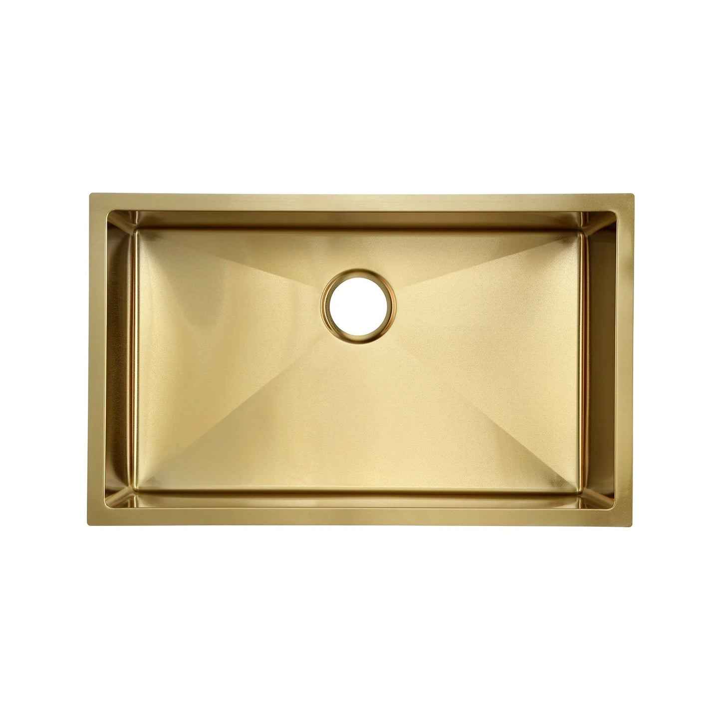 Swiss Madison Rivage 30" Single Rectangular Gold Stainless Steel Undermount Kitchen Sink