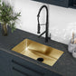 Swiss Madison Rivage 30" Single Rectangular Gold Stainless Steel Undermount Kitchen Sink