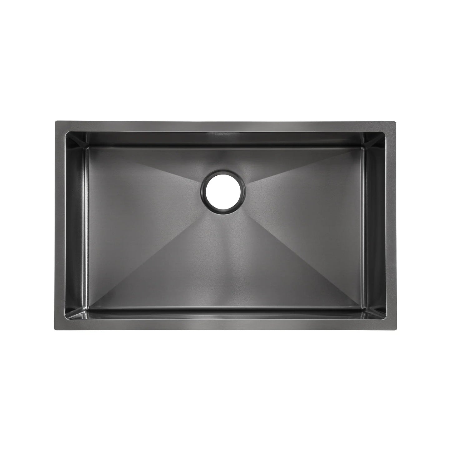 Swiss Madison Rivage 30" Single Rectangular Matte Black Stainless Steel Undermount Kitchen Sink