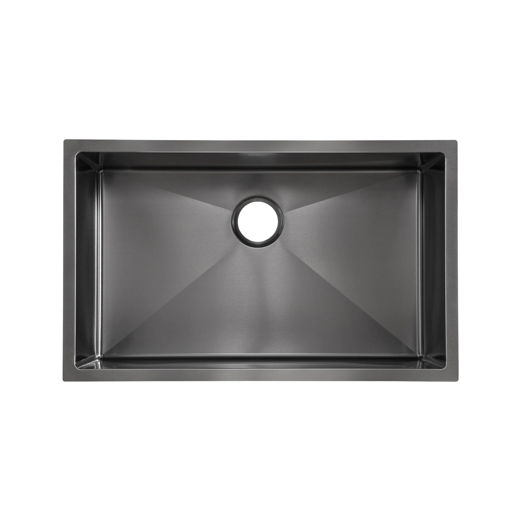 Swiss Madison Rivage 30" Single Rectangular Matte Black Stainless Steel Undermount Kitchen Sink