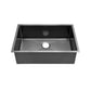 Swiss Madison Rivage 30" Single Rectangular Matte Black Stainless Steel Undermount Kitchen Sink