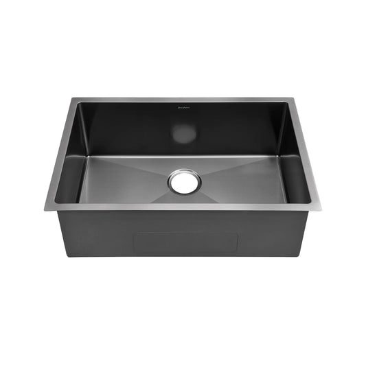 Swiss Madison Rivage 30" Single Rectangular Matte Black Stainless Steel Undermount Kitchen Sink