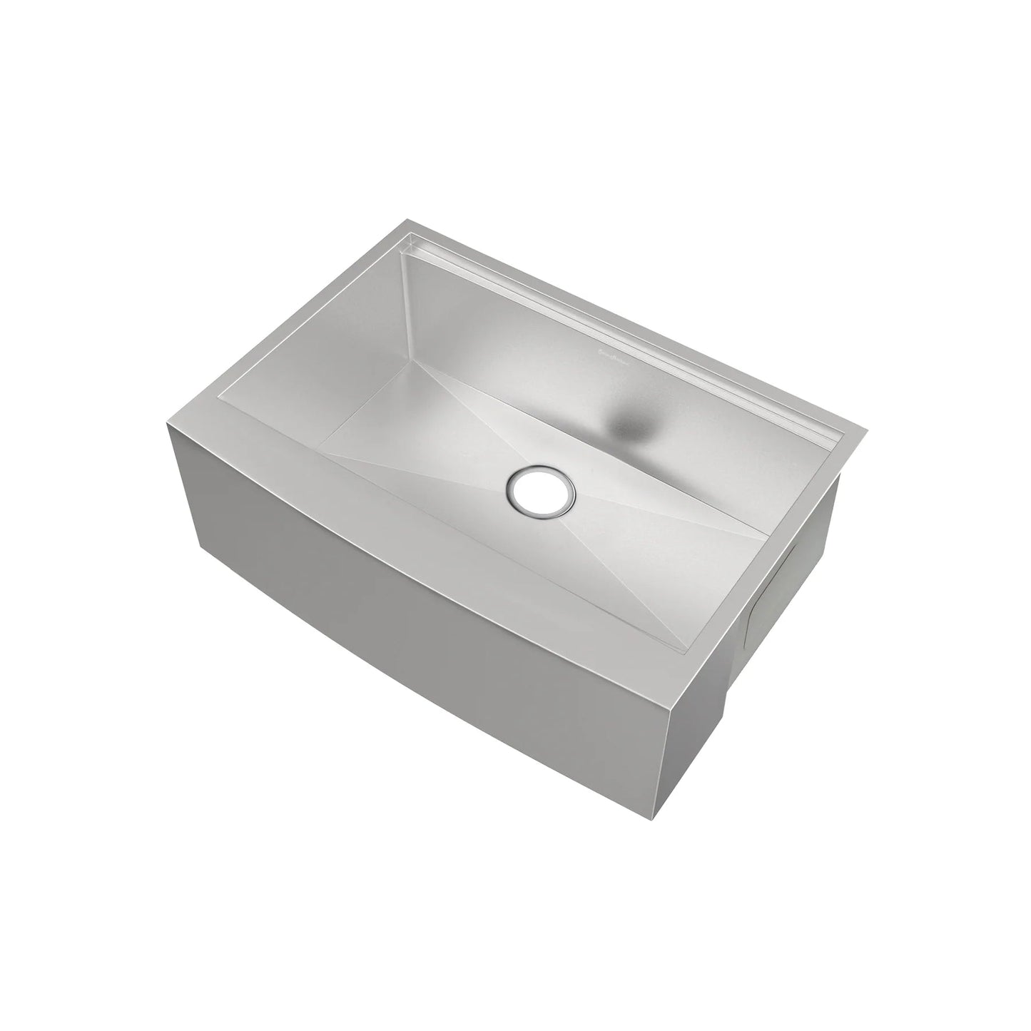 Swiss Madison Rivage 30" Single Stainless Steel Farmhouse Kitchen Workstation Sink With Apron