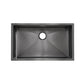 Swiss Madison Rivage 32" Single Rectangular Matte Black Stainless Steel Undermount Kitchen Sink