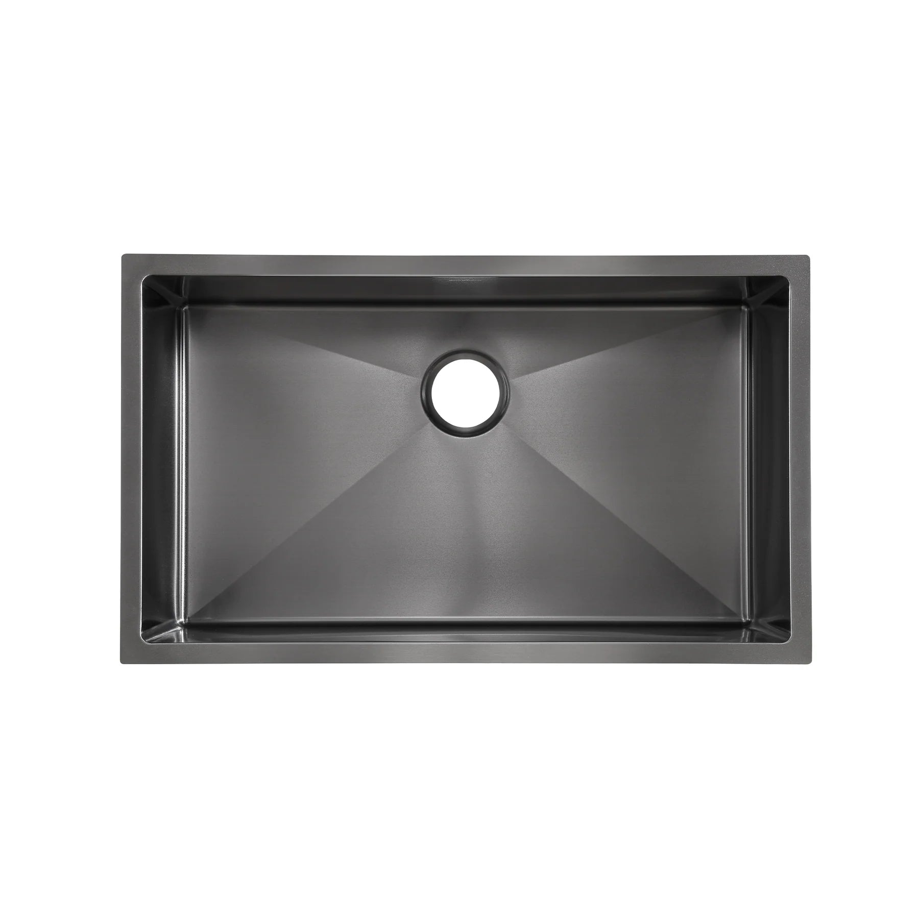 Swiss Madison Rivage 32" Single Rectangular Matte Black Stainless Steel Undermount Kitchen Sink