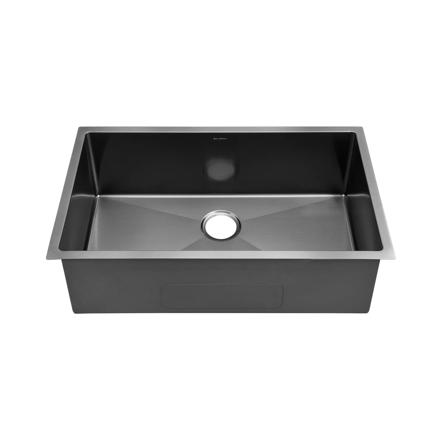 Swiss Madison Rivage 32" Single Rectangular Matte Black Stainless Steel Undermount Kitchen Sink