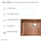 Swiss Madison Rivage 32" x 19" Single Rose Gold Stainless Steel Undermount Kitchen Sink