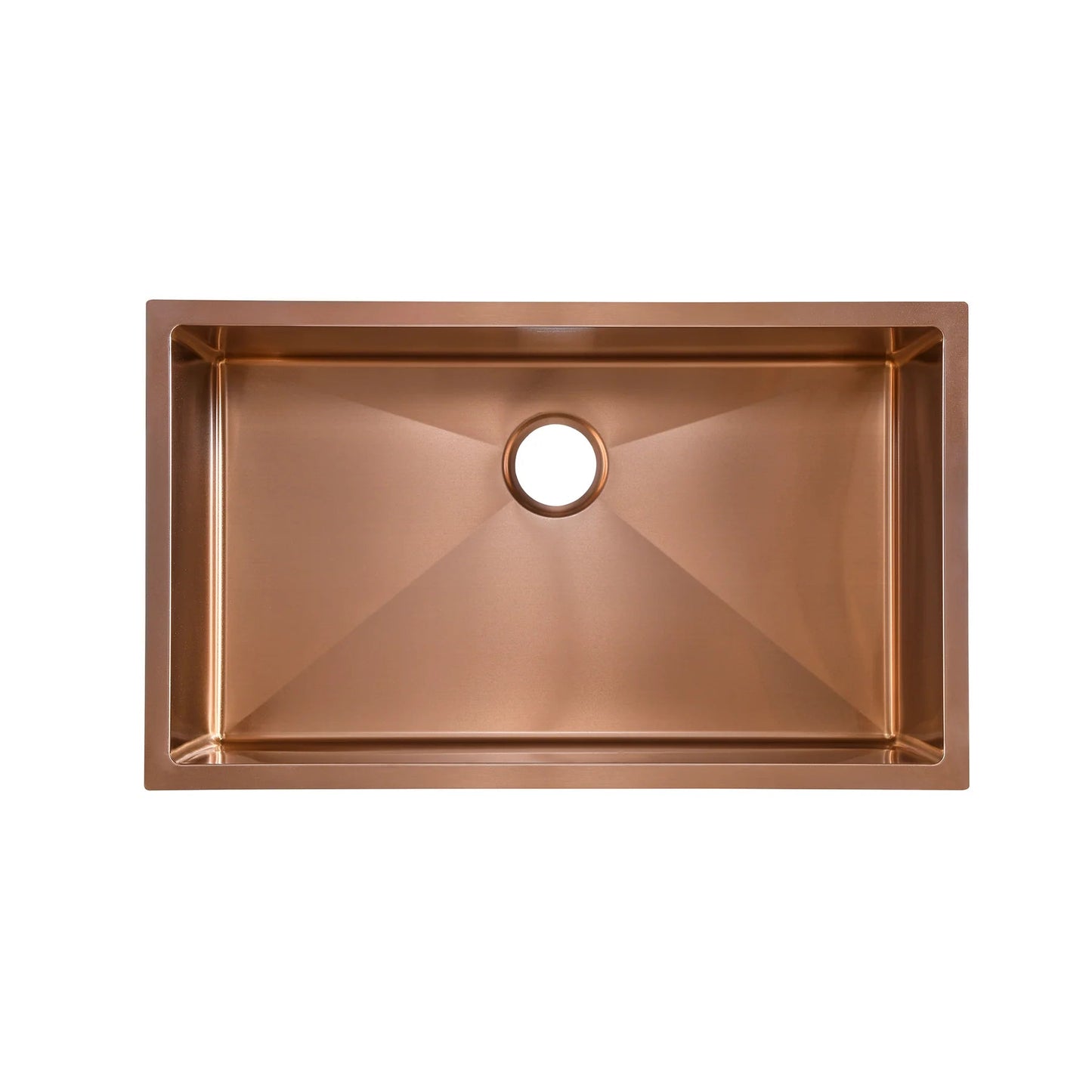 Swiss Madison Rivage 32" x 19" Single Rose Gold Stainless Steel Undermount Kitchen Sink