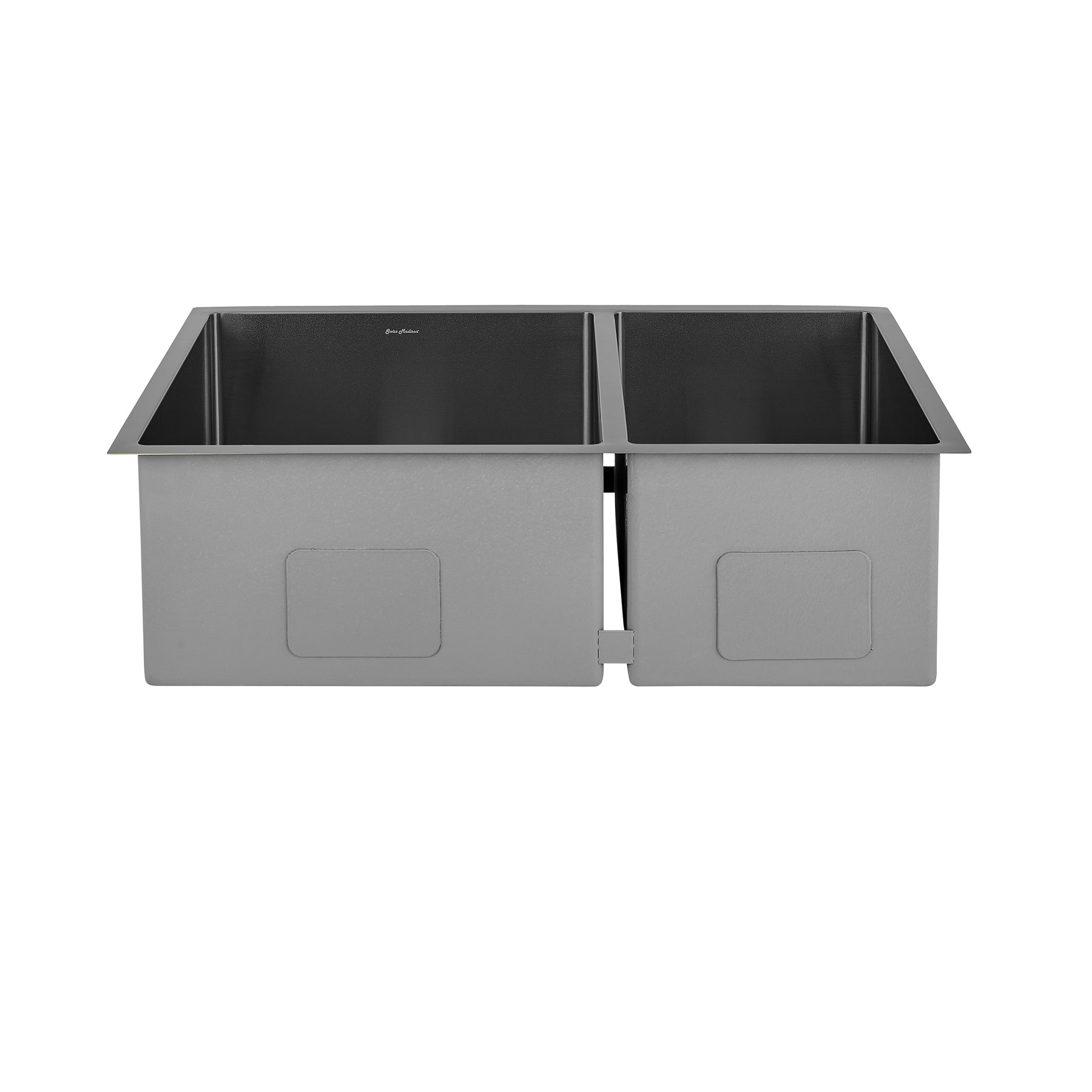 Swiss Madison Rivage 33" x 20" Black Double Basin 60/40 Stainless Steel Undermount Kitchen Sink