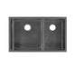 Swiss Madison Rivage 33" x 20" Black Double Basin 60/40 Stainless Steel Undermount Kitchen Sink