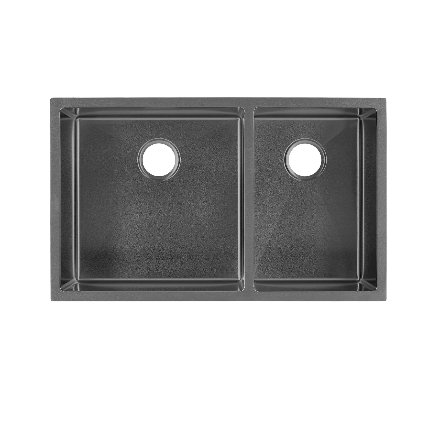 Swiss Madison Rivage 33" x 20" Black Double Basin 60/40 Stainless Steel Undermount Kitchen Sink