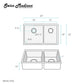 Swiss Madison Rivage 33" x 20" Gold Double Basin 60/40 Stainless Steel Undermount Kitchen Sink