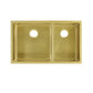 Swiss Madison Rivage 33" x 20" Gold Double Basin 60/40 Stainless Steel Undermount Kitchen Sink
