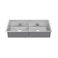Swiss Madison Rivage 45" x 19" Double Basin 50/50 Stainless Steel Undermount Kitchen Workstation Sink With Drain, Cutting Board and Colander