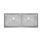 Swiss Madison Rivage 45" x 19" Double Basin 50/50 Stainless Steel Undermount Kitchen Workstation Sink With Drain, Cutting Board and Colander