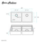 Swiss Madison Rivage 45" x 19" Double Basin 50/50 Stainless Steel Undermount Kitchen Workstation Sink With Drain, Cutting Board and Colander