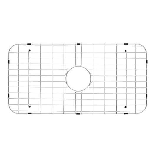 Swiss Madison SM-KS25-G 33" Single Stainless Steel Rubber Coated Feet Kitchen Sink Grid