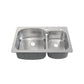 Swiss Madison SM-KT662 Ouvert 33" Double Stainless Steel Top-Mount Kitchen Sink