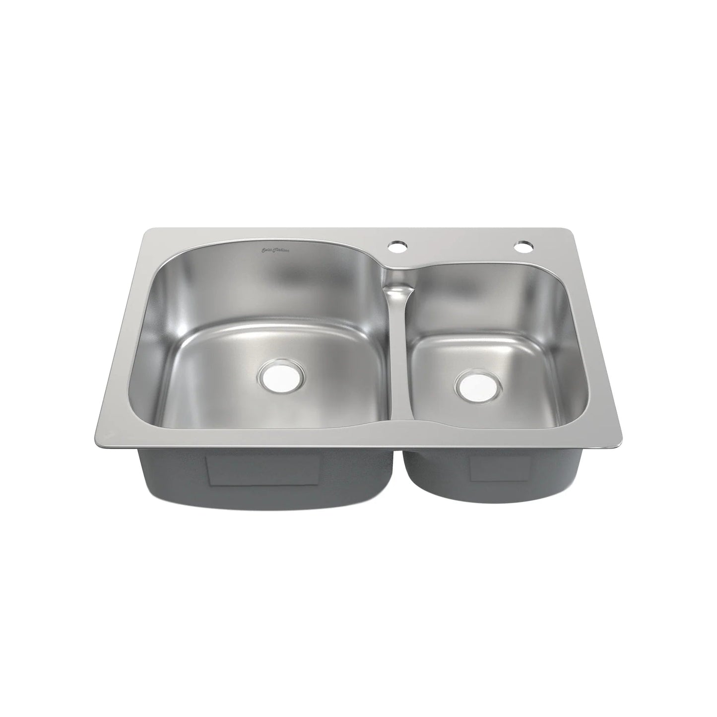 Swiss Madison SM-KT662 Ouvert 33" Double Stainless Steel Top-Mount Kitchen Sink