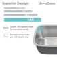 Swiss Madison Toulouse 24" x 21" Single Stainless Steel Undermount Kitchen Sink